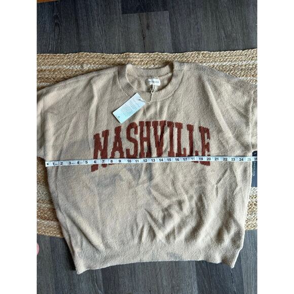 THREAD & SUPPLY Women's Nashville Sweater Size 1X In Sand Brick - Picture 3 of 16